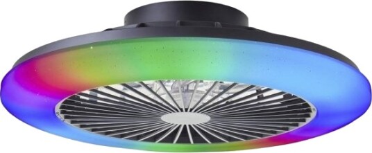 Brilliant G60020/06 Salerno Led Taklampe Med Vifte Led Modul 40 W Sort