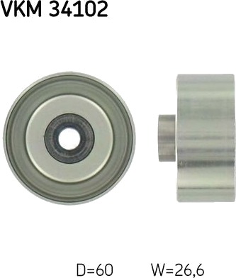 Løpehjul vifterem SKF VKM 34102