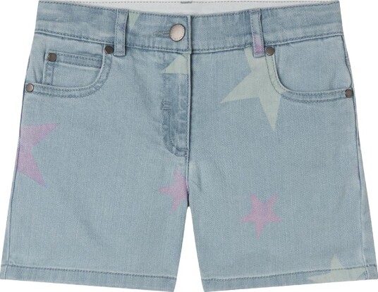 Stella McCartney Kids Denimshorts   Celeste m. Stjerner   Stella McCartney Kids   6 år 116   Shorts   Blå