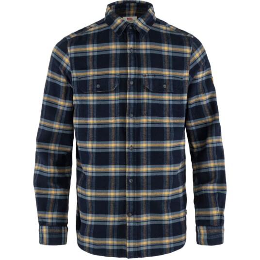 Fjellreven Men's Övik Heavy Flannel Shirt Blå M Man