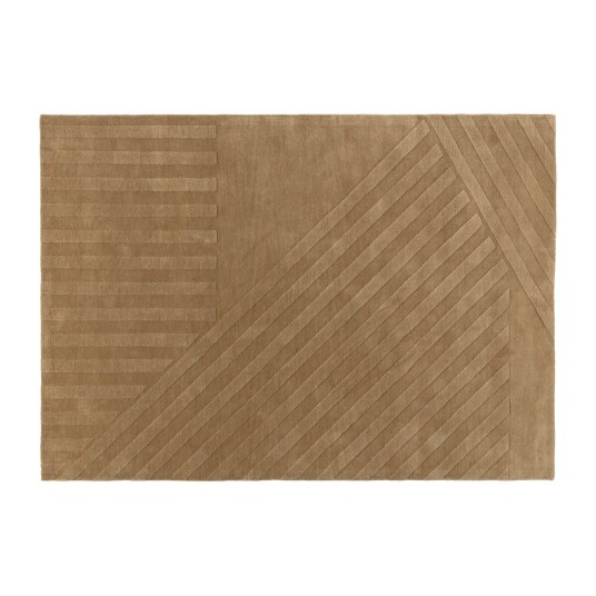 NJRD Levels ullteppe stripes beige 170 x 240 cm NJRD Levels ullteppe stripes beige 170 x 240 cm