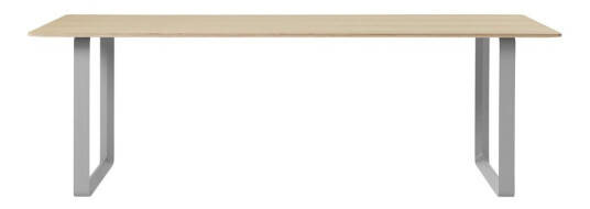 Muuto 70/70 spisebord 225 x 90 cm Oak veneer-Plywood-Grey