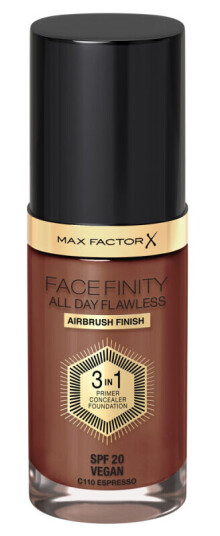 Max Factor Facefinity All Day Flawless 3 in 1 Foundation 110 Espresso