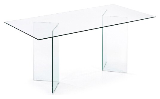 Kave Home Burano Spisebord, Transparent, 180x90 Unoliving