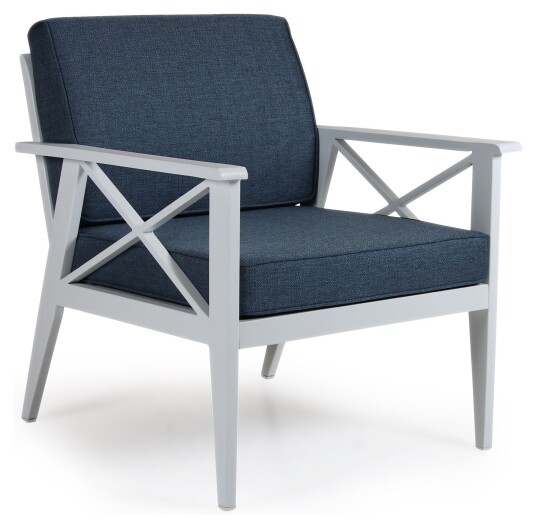 Brafab Sottenville Loungestol, Hvit m, pute Brafab Sottenville Loungestol, Hvit m, pute