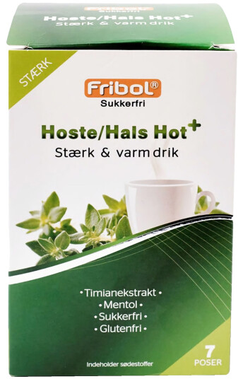 Fribol Varmdrikk Hoste/Hals Hot+, 7 poser a 6 gram Fribol Varmdrikk Hoste/Hals Hot+, 7 poser a 6 gram