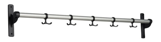 Essem Design Nostalgi knaggrekke Aluminium, sort stativ