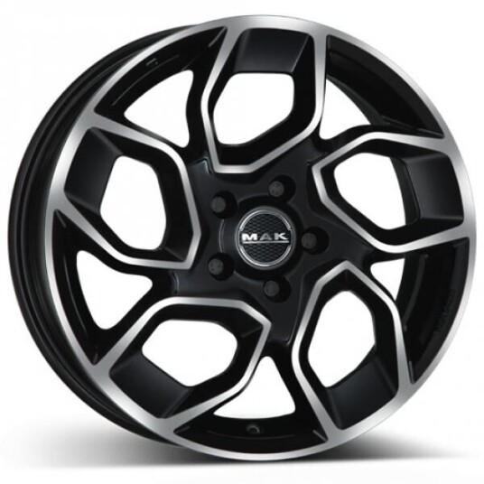 Mak Express Black Polished 7.5x18 5x160 ET50 B65.1 Mak Express Black Polished 7.5x18 5x160 ET50 B65.1