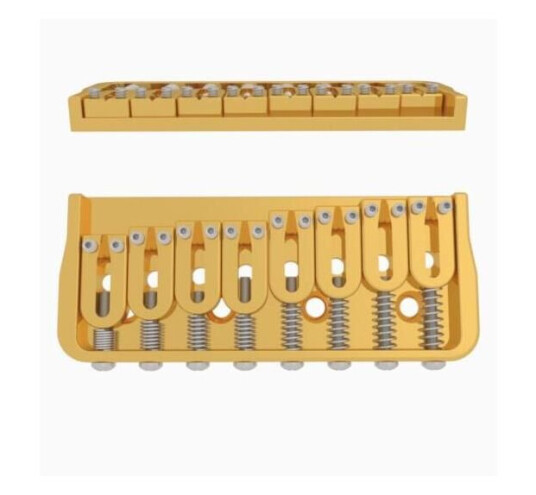 Hipshot Fixed Guitar Bridge For 8-String, .125" / 3.2 Mm - Gull