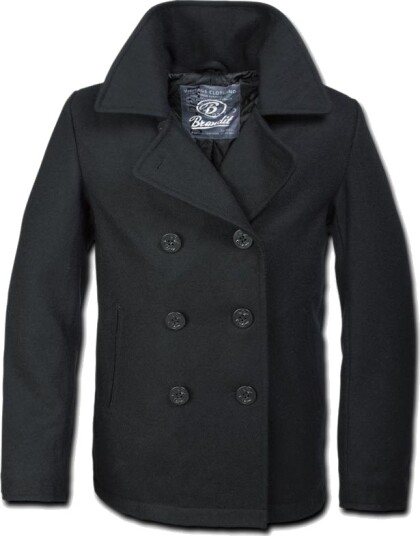 Brandit Pea Coat Jakke XL Svart