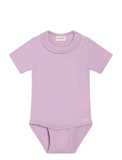 Minymo Body Ss Rib Purple 86
