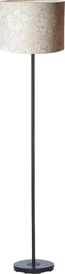 PR Home Gulvlampe Amy svart Beige Gulvlamper