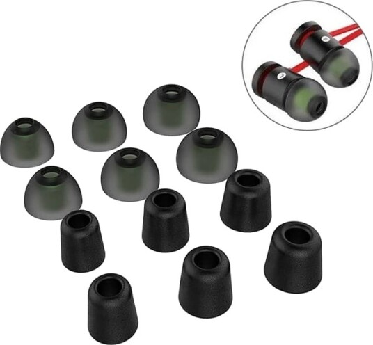 Ørepropper / Tips for EarbudSilikon / Memory foam – 6 par