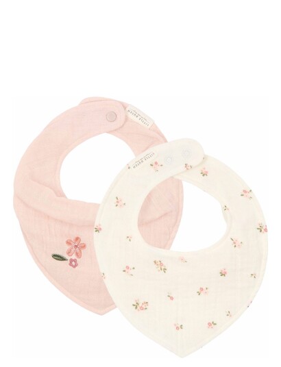 Little Dutch Bandana Smekke Muslin Sett Med 2 Fairy Blossom White One Size