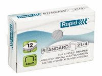 Stifter Rapid 21/4, 1000 stifter, galvanisert - (10 pakker x 1000 stk.)