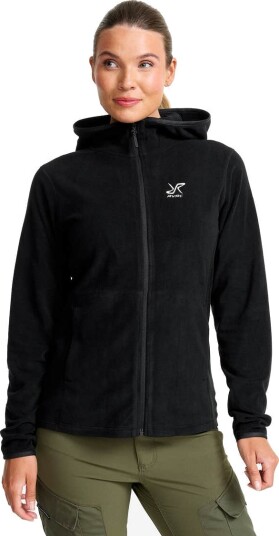 Revolutionrace Hiker Fleece Hoodie Dame Kambaba Green XL Dame Overdeler Fleece & midlayers