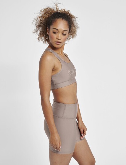 Hummel Hmlte Tola Sports Bra Brown XS Hummel Hmlte Tola Sports Bra Brown XS