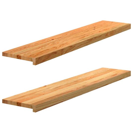 2 Stk Lysebrun 120x30x2cm Heltre Eik 2 Stk Lysebrun 120x30x2cm Heltre Eik