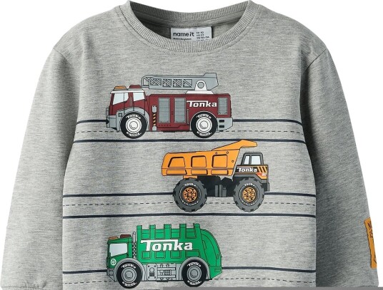 Name It Nmmjorge Tonka Nreg Sweat Unb Cplg Grey 92