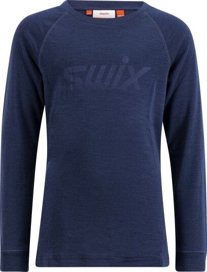Swix RaceX Merino Long Sleeve Junior Dark Navy 146/152