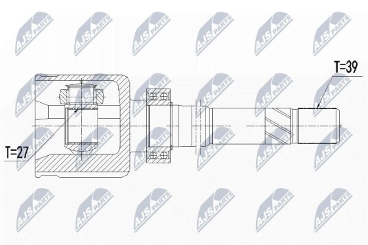 Nty Drivknute drivaksel NTY NPW PL 060