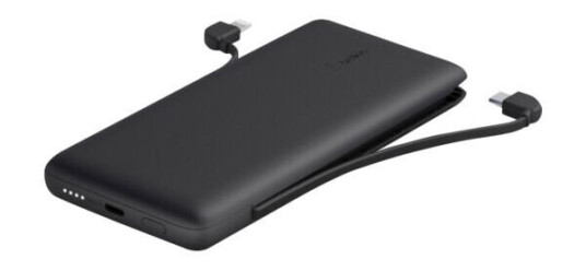 Belkin Boostcharge Plus - Strømbank - 10000 Mah - 23 Watt - Fast Charge, Pd - 2 Utgangskontakter (Lightning, Usb-C) - Svart