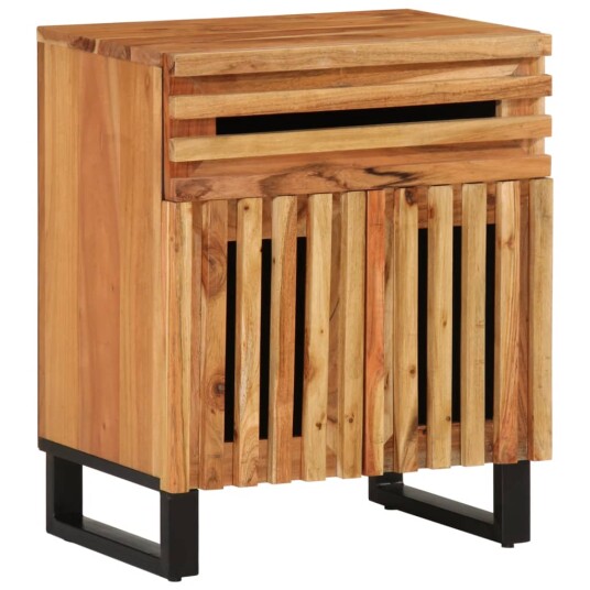 Nattbord brun 50x34x60 cm heltre mango 377493