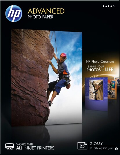 HP Advanced fotopapir Glossy 13x18cm HP Advanced fotopapir Glossy 13x18cm