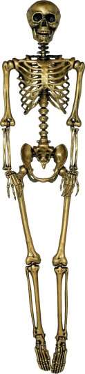 Fiestas Guirca Skjelett Gull Prop 160 cm 24939