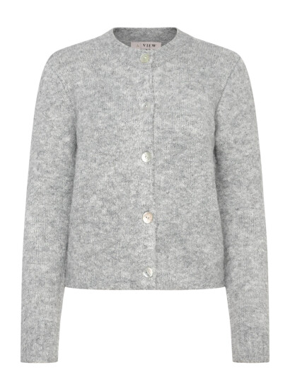 A-View Audrey New Knit Cardigan - Grey - L A-View Audrey New Knit Cardigan - Grey - L