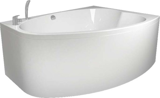 Westerbergs Badekar Norden 160L Duo Venstre Akryl Hvit 1570x1150mm