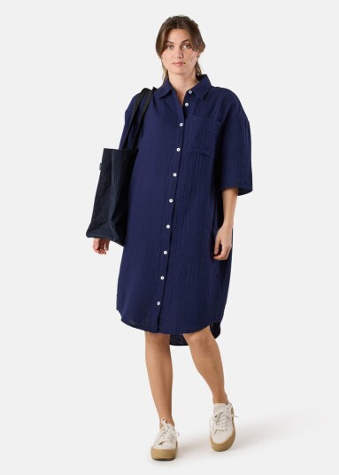 Seaside Maxime Oversized Shirt W Dk. Navy 40 Bestselger Seaside Maxime Oversized Shirt W Dk. Navy 40 Bestselger