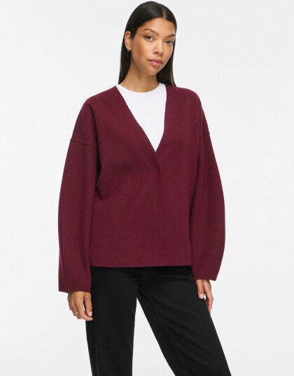 Vila Vijuice Loose L/S Jacket Noos Burgundy 44