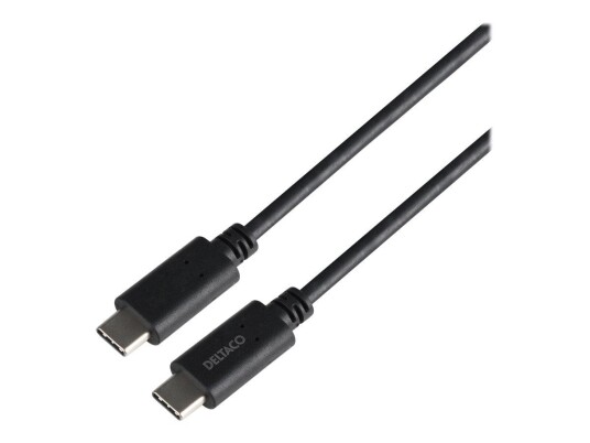 Deltaco USB-C Kabel 80 cm 240W Power Delivery - Svart