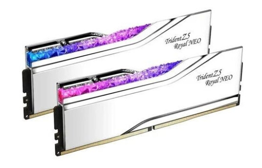 G.Skill Trident Z5 Royal Neo RGB DDR5-8000 - 48GB - CL40 - Dual Channel (2 pcs) - AMD EXPO - Slv med RGB