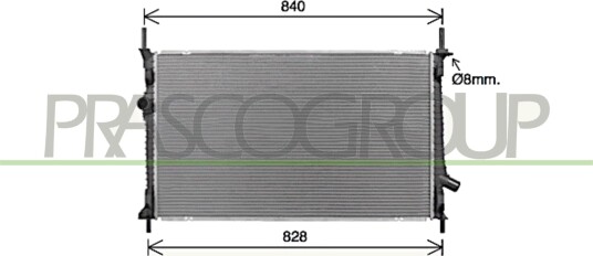 PRASCO FD913R002 Radiator motorkjøling