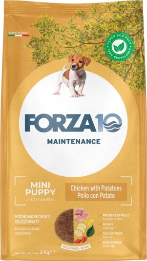 Forza10 Maintenance Dog Tørrfôr Puppy Forza10 Maintenance Mini Med Poteter Sparepakke Kylling 3 X 2 kg