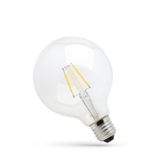 Spectrum Led pære Glob Klar E27 4W 2700K 450 lumen