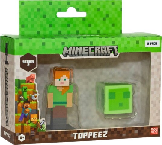 Minecraft 3D 6cm Figure 2-Pack S2 Alex & Slime