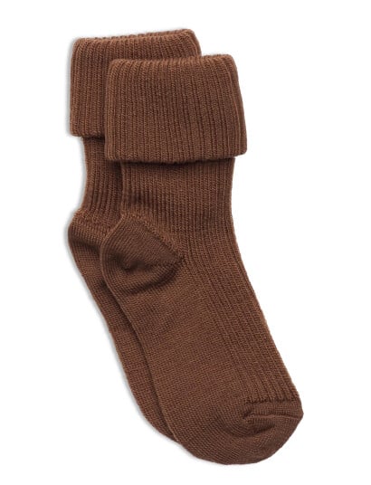 MP 589 Wool Rib Baby Strømper 34 Peacan Pie 17 18