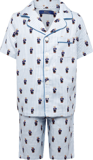 Ralph Lauren Kids S5 Sleepwear Short Set White 158