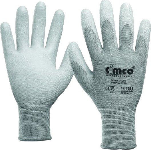 Cimco 141248 Verkstedhansker Grå Str. M