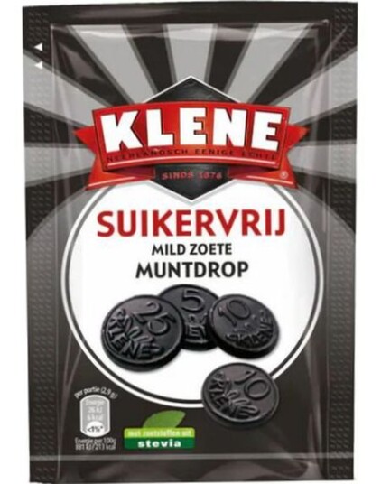 Klene Sukkerfrie Lakris Mynt 100 gram