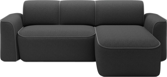 Ume 4 seter Sofa med Sjeselong Mørk grå Ume 4 seter Sofa med Sjeselong Mørk grå