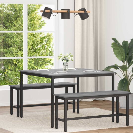vidaXL Spisebord 110 x 110 x 75 cm METALL