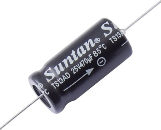 Suntan Ts13ae001j332msb000r Elektrolyttkondensator Med Aksial Ledning 3.300 Μf 63 V 0,2 % Ø X L 43 Mm X 25 Mm 1 Stk