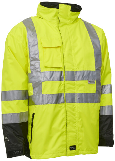 Elka Synlighets Arbeidsjakke 2 i 1 086100r Gul/svart Str. L