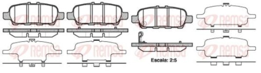 Bremseklosser REMSA 0876.41 Bremseklosser REMSA 0876.41