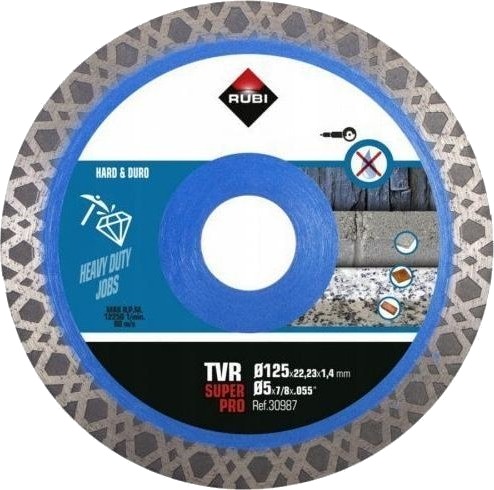 Diamantskiveskjærer Rubi Tvr 125 Superpro 125 Mm Diamantskiveskjærer Rubi Tvr 125 Superpro 125 Mm