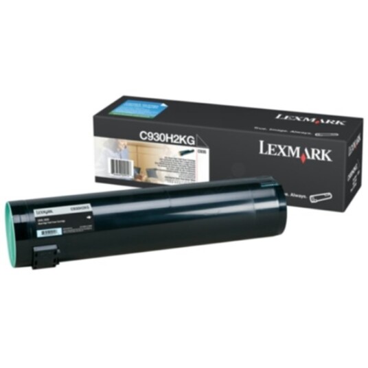 Lexmark C930H2KG Tonerkassett sort 38.000 sider Lexmark C930H2KG Tonerkassett sort 38.000 sider